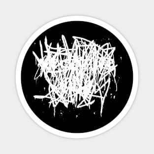 Negative Øhio Unreadable Brutal Logo Magnet